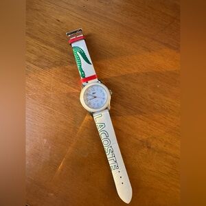 Lacoste, White Logo Watch, Leather Band, 50M Women’s Watch, 2000518
l